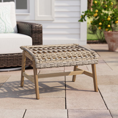 Anyston Outdoor Teak Ottoman