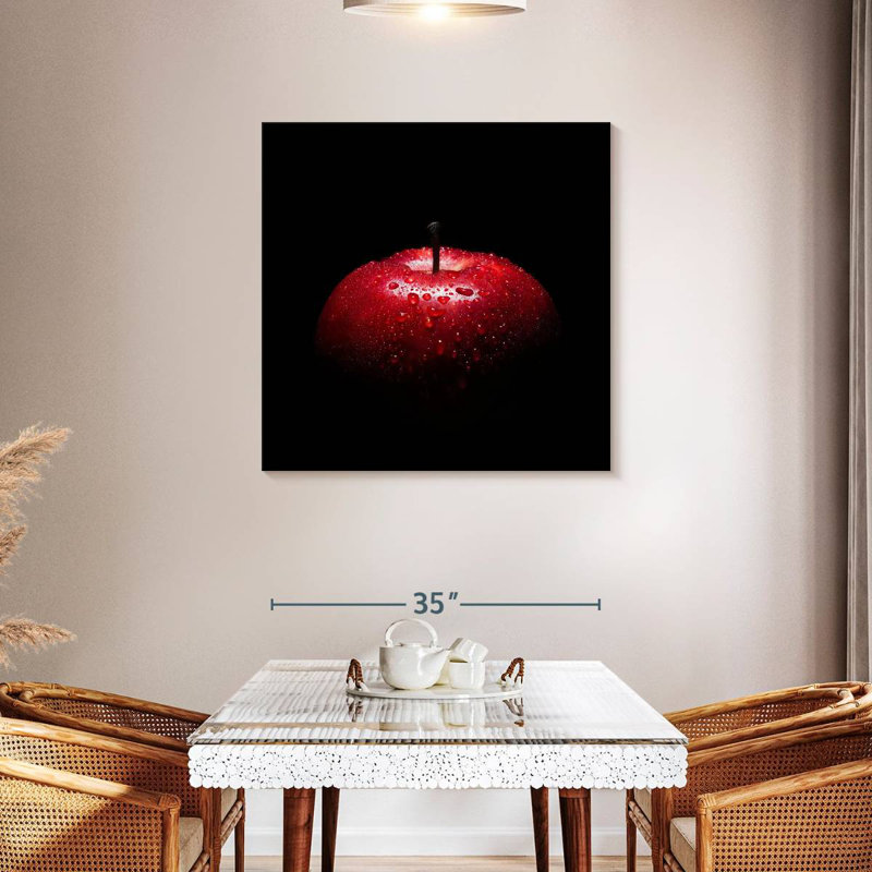 Red Apple Fruit, 36" H x 36" W