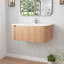 Meuble-lavabo mural avec lavabo et tiroirs-128923450