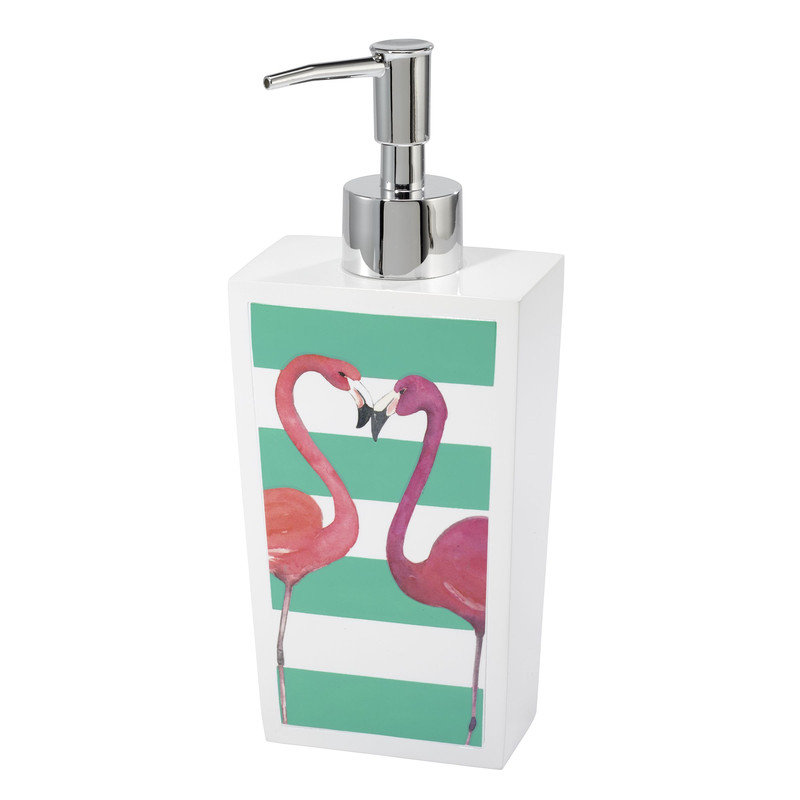 Flamingo Paradise Resin Soap / Lotion Dispenser