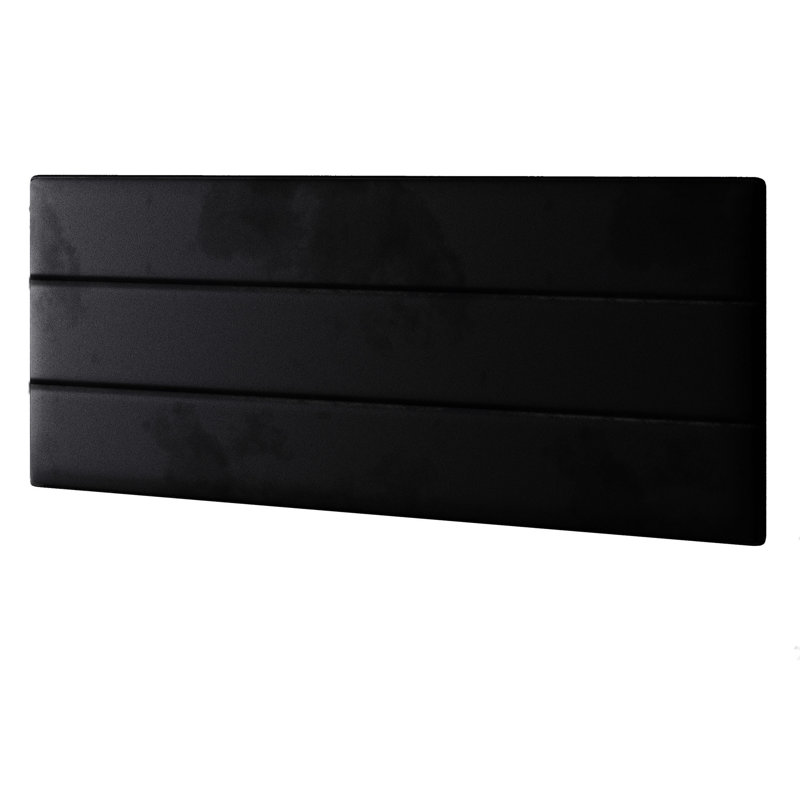 Brand Upholstered Headboard, Black, Super King (6')