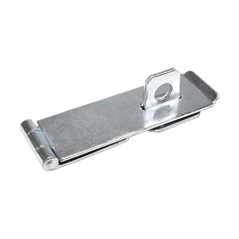 Safety Hasp & Staple Bolt, Bright Zinc Plated, 7.5cm H x 3cm W x 2.5cm D