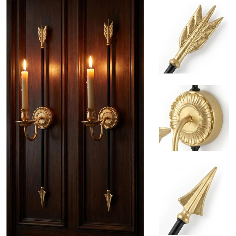 Wall Sconce Candlestick Holder Set of 2