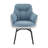 17.7"H Modern Two-Tone Upholstered Swivel Dining Armchair-543018627
