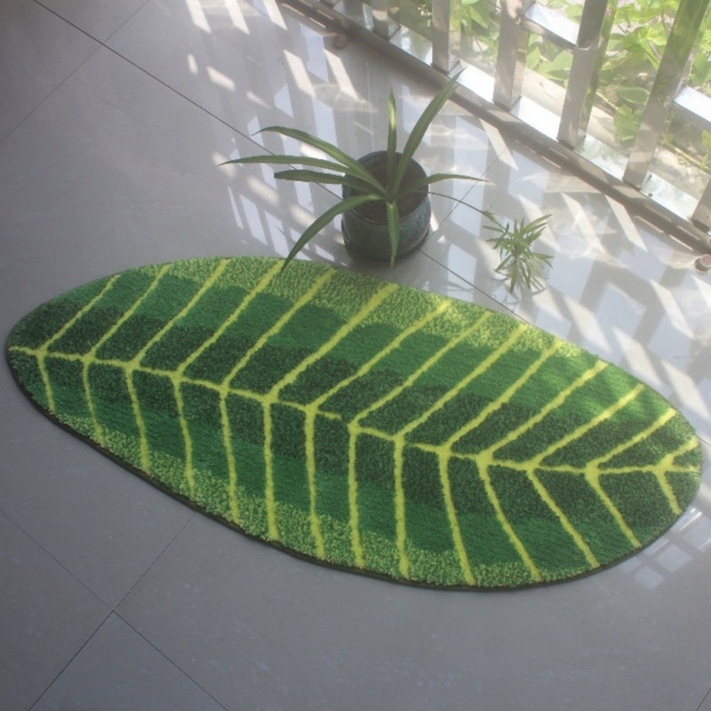 Tapis de salle de bain Tapis de salle de bain antidérapant vert,  L 20 po x L 24 po