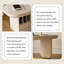 Bureau blanc crème de 47,24 po-130190405