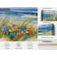 Art floral sur toile tendue, "Floral Surf Vista"-130821804