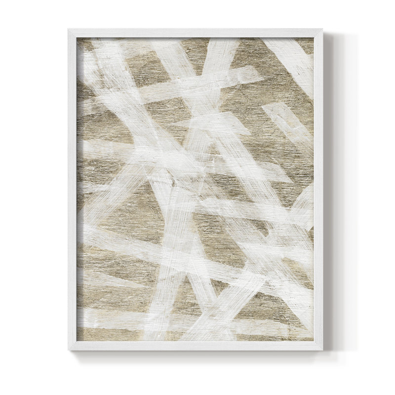 Splinters, reproduction encadrée - bois massif, H 28 po x l 22 po, Cadre simple blanc