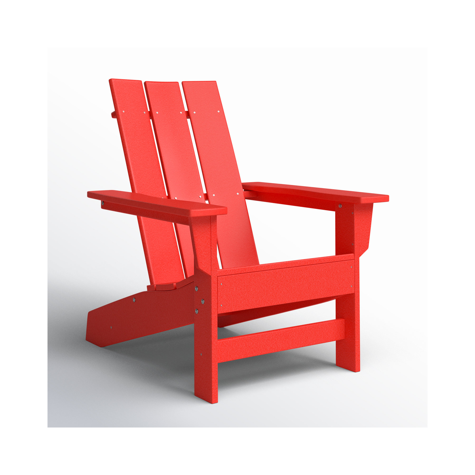 Ratcliff All-Weather HDPE Adirondack Chair, Bright Red