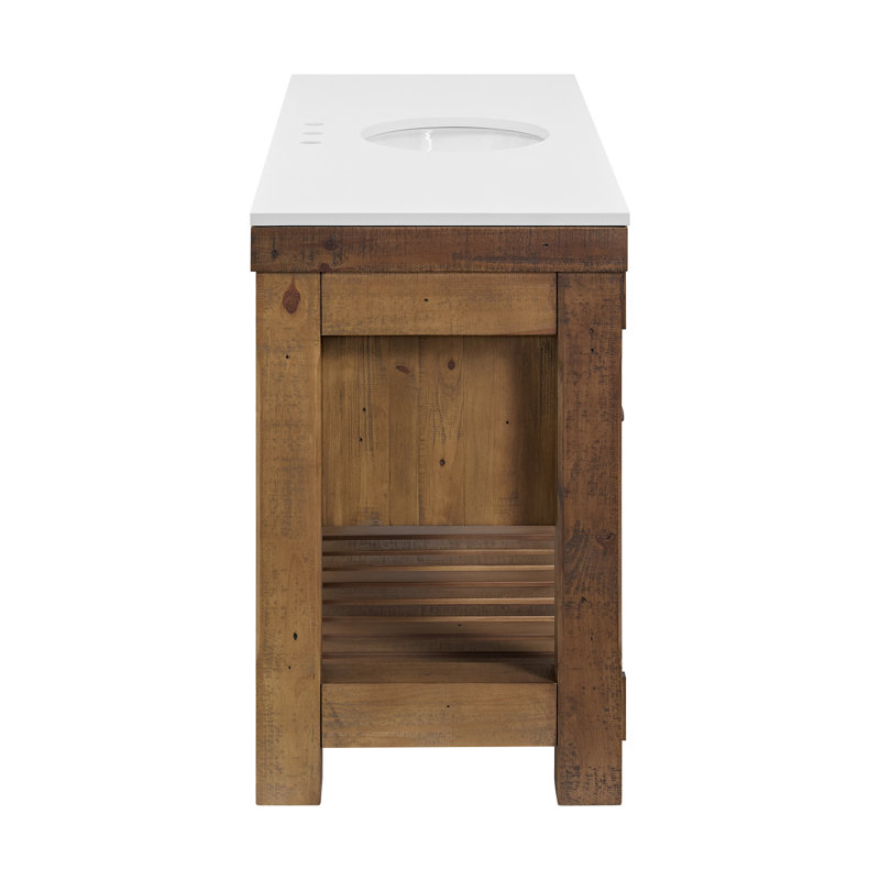 Bromley 60" Single Bathroom Vanity with Quartz Top