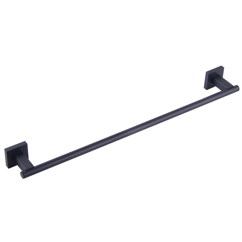 Barre à serviettes murale 23,5 po, Noir mat