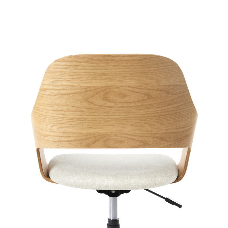 Linen Office Chair, Light Beige