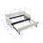 Twin Upholstered Daybed Frame with Trundle-1770055161