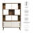 Transmit 45" Bookcase With Sliding Doors In Walnut-108574837