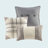 6 Piece Printed Herringbone Quilt Set With Throw Pillows Neutral-108977435