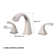 Widespread 2-handle Bathroom Faucet with Drain Assembly