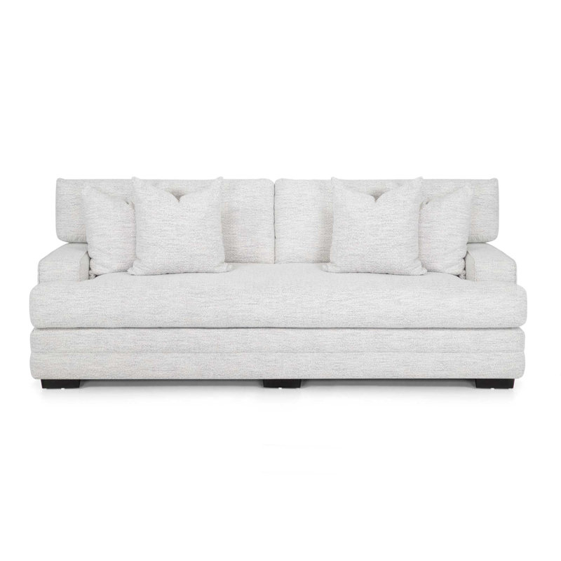 Areen Upholstered 99.5'' Sofa, White