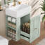 Meuble-lavabo de 20 pouces avec lavabo et rangement en céramique-2115209853