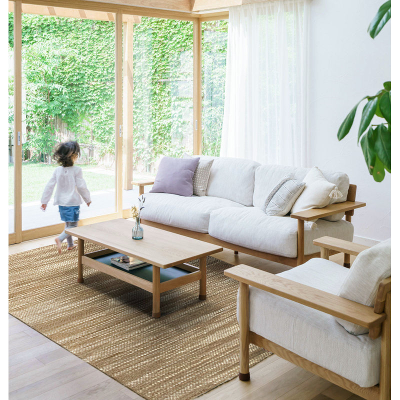 Gaudet Solid Colour Hand Woven Area Rug, Rectangle 200 x 290cm