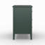 Grande table de bout moderne de 32 po à 3 tiroirs, table de chevet cannelée verte-130019330