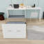 Lit simple escamotable avec bureau ajustable et coussin pliable-944621561