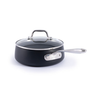 All-Clad HA1 Expert Cookware, Nonstick Sauce Pan With Lid, 2.5 Quart
