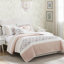Courtepointe 6 pièces, rosé, très grand / très grand, coton, réversible avec coussins Blush, extras-120944847-120944846