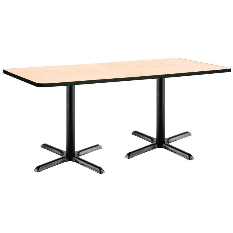 72" L Breakroom Table and Chair Set, 29" H x 30" W x 72" L, Natural