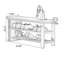 Banc rembourré en cuir de microfibre