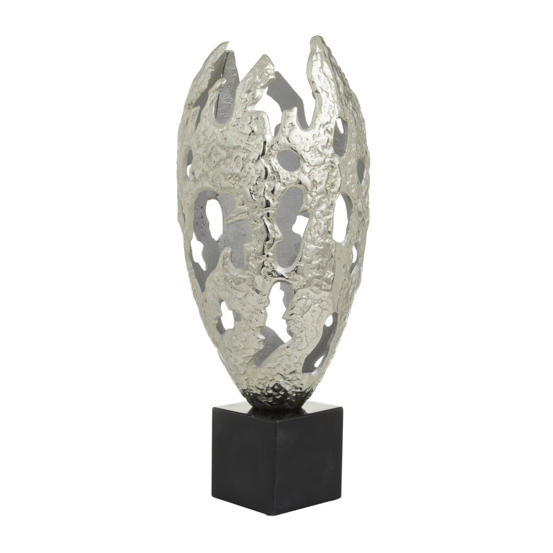 Sculpture en aluminium Manhart, Argent