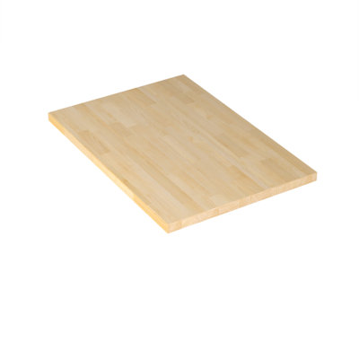 Unfinished Birch Solid Wood Butcher Block Countertop for DIY Kitchen Countertop, Desk Top, Workbench 25" Width