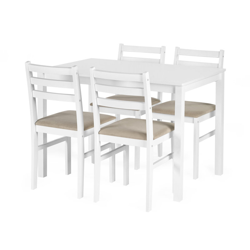 4 - Person Dining Set, White