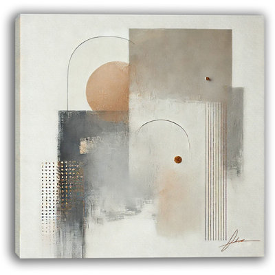 Serene Abstract Harmony: Minimalist Canvas Wall Art