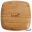 Assiette plate réutilisable en bambou