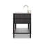 Toulouse Single Vanity-Satin Black Veneer-189492439