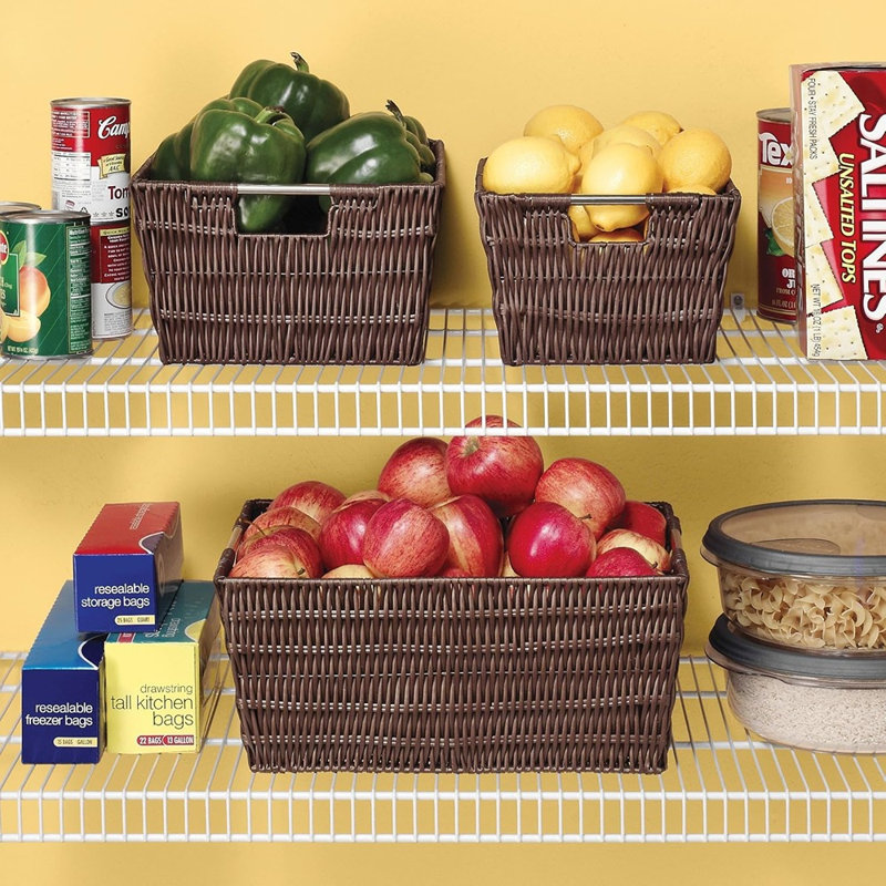 Panier de rangement espresso durable, organisateur polyvalent pour la maison, le bureau ou le placard