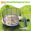 Trampoline d'extérieur robuste de 12 pi avec capacité de poids de 12 lb pour enfants adultes avec enceinte de sécurité Maxlead-121372691