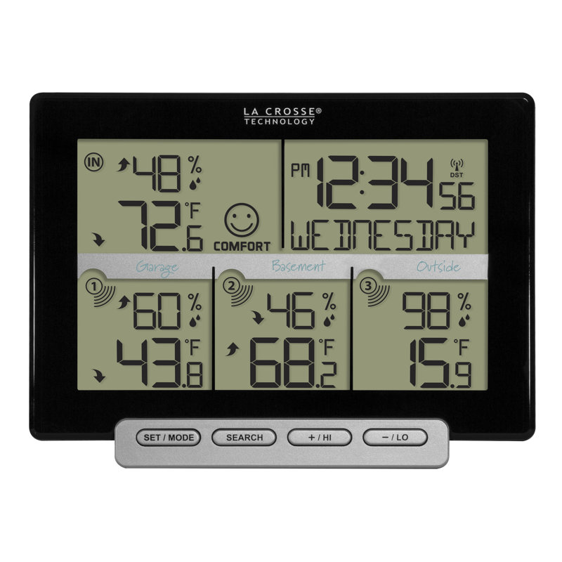 3-Channel Wireless Digital Weather Station with 3 included sensors
