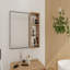 Armoire à miroir murale 10 po, armoire de salle de bain avec rangement sans porte, contreplaqué (Mc250gimo) (armoire à miroir seulement, sans cadre en aluminium noir)