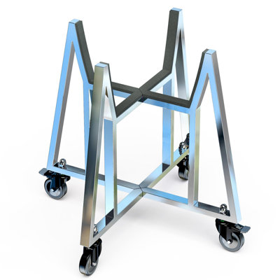 Stainless Steel Grill Stand For Xlarge Big Green Egg, Bge Stand With Heavy Duty 3 Inch Pu Slient Wheels