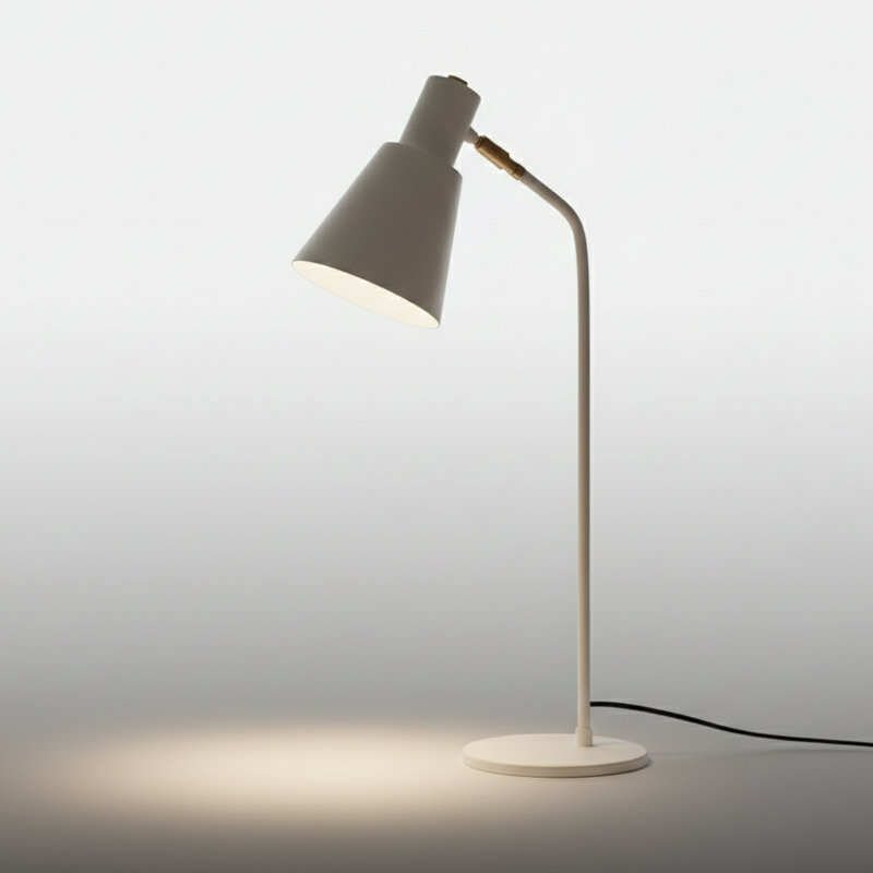 Lampe de bureau réglable en métal 20 po Arrington, Blanc