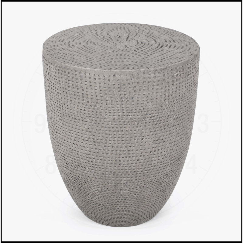 Table d'appoint d'extérieur en béton léger pour des espaces élégants et fonctionnels