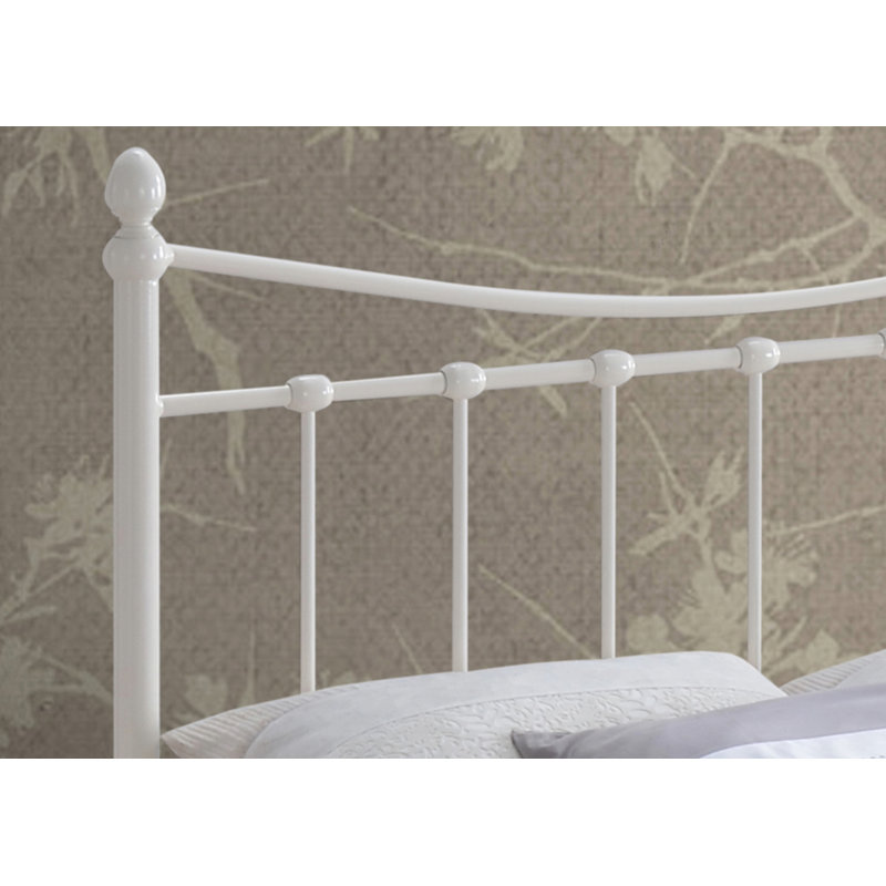 Solid Wood Bed, Small Double (4'), Ivory