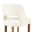 Tabouret de bar rembourré à hauteur de comptoir avec pieds en bois massif-446920737