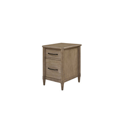 2 Drawer Filing Cabinet In Sand Tone, Crafted With Veneers For A Look, Two Drawers Letter And Legal Size Items, Smooth Bearing Glides, Metal Hardware, Structure Tapered Legs, 20.18 Inches Deep, 22.83