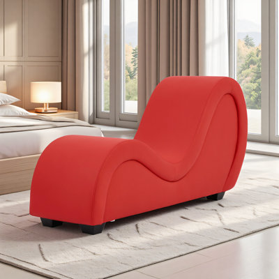 Faux Leather Chaise Lounge