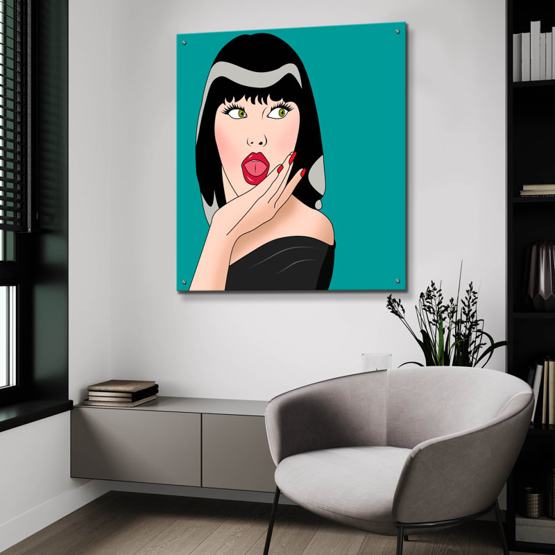 " What " by Mark Ashkenazi, 36" H x 36" W x 0.2" D