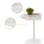 Table de bout 17,5 po avec marbre; plateau texturé en faux marbre