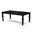  Ensemble de table de salle à manger 9 pièces comprenant une table de cuisine rectangulaire avec feuille papillon et 8 chaises rembourrées en tissu bleu minéral, 42 x 84 po, noir-383671175-383671173