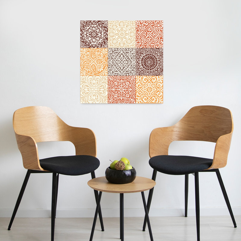 Amadora Spice, art géométrique contemporain, H 24 po x l 24 po